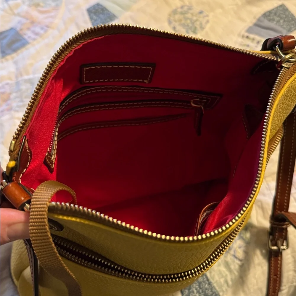 Dooney & Bourke Mustard Yellow Crossbody Bag - Picture 6 of 15
